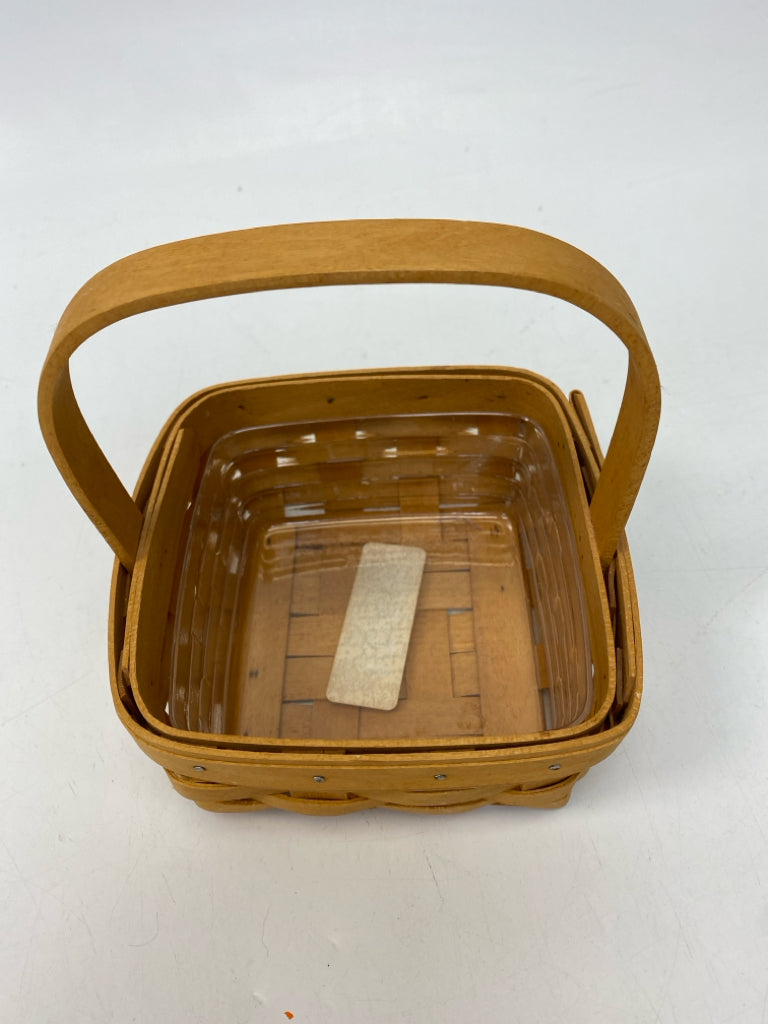 Longaberger Brown Woven Wood Basket