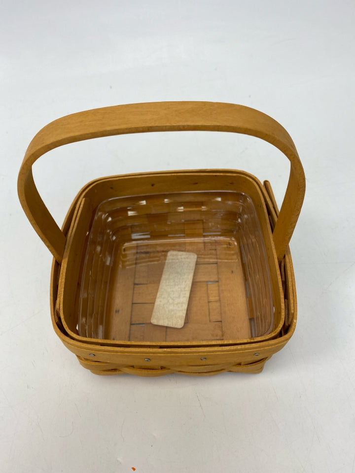 Longaberger Brown Woven Wood Basket