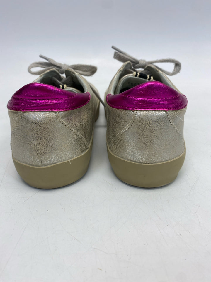 Shu Shop SIZE 5 Silver Pink/Green Stars Girl&