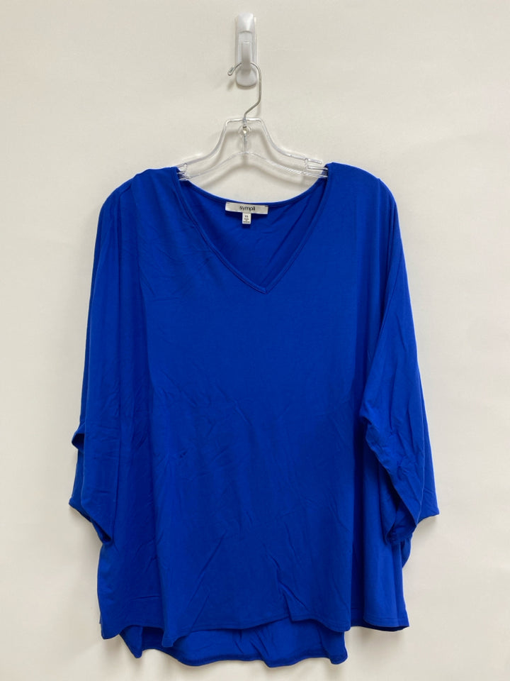 Simpli Brand Size XL Royal Blue Ladies Top