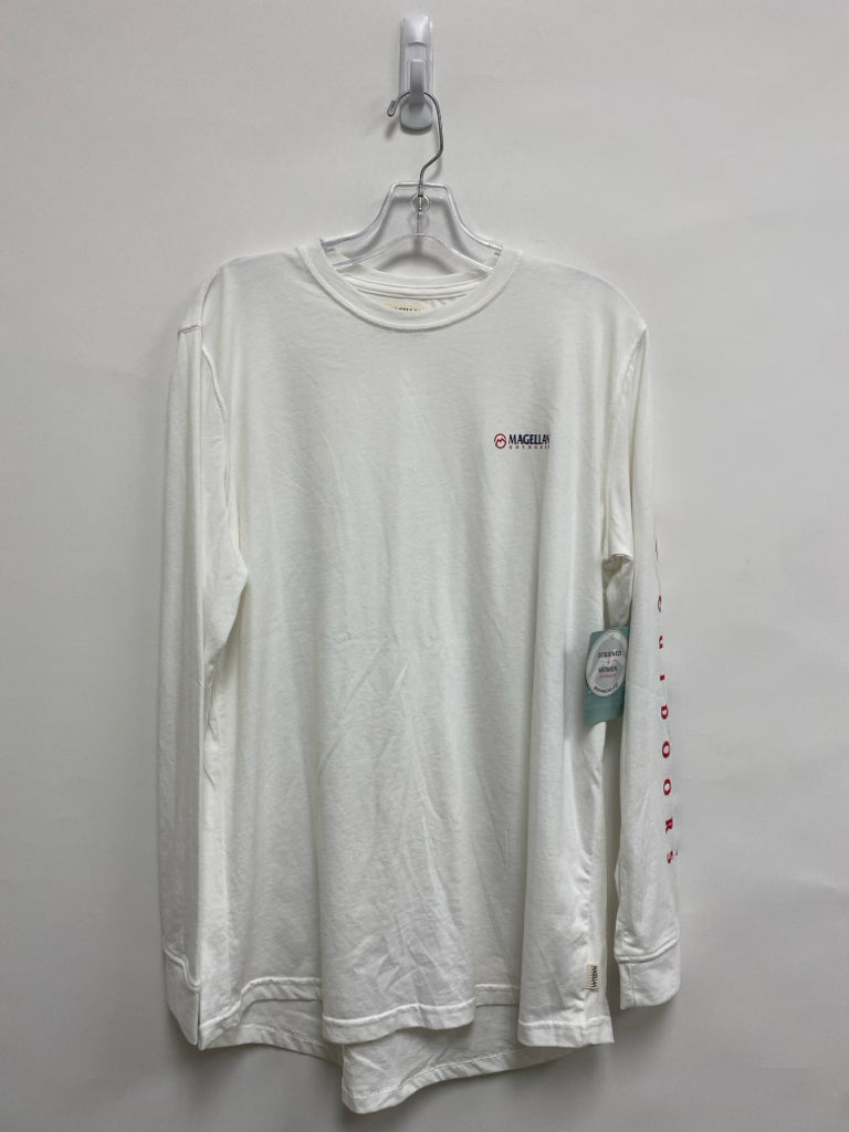 NWT MAGELLAN Size XL White Long Sleeve Tee Ladies Top