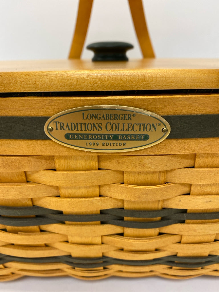 Longaberger 1999 Traditions Collection Generosity Basket