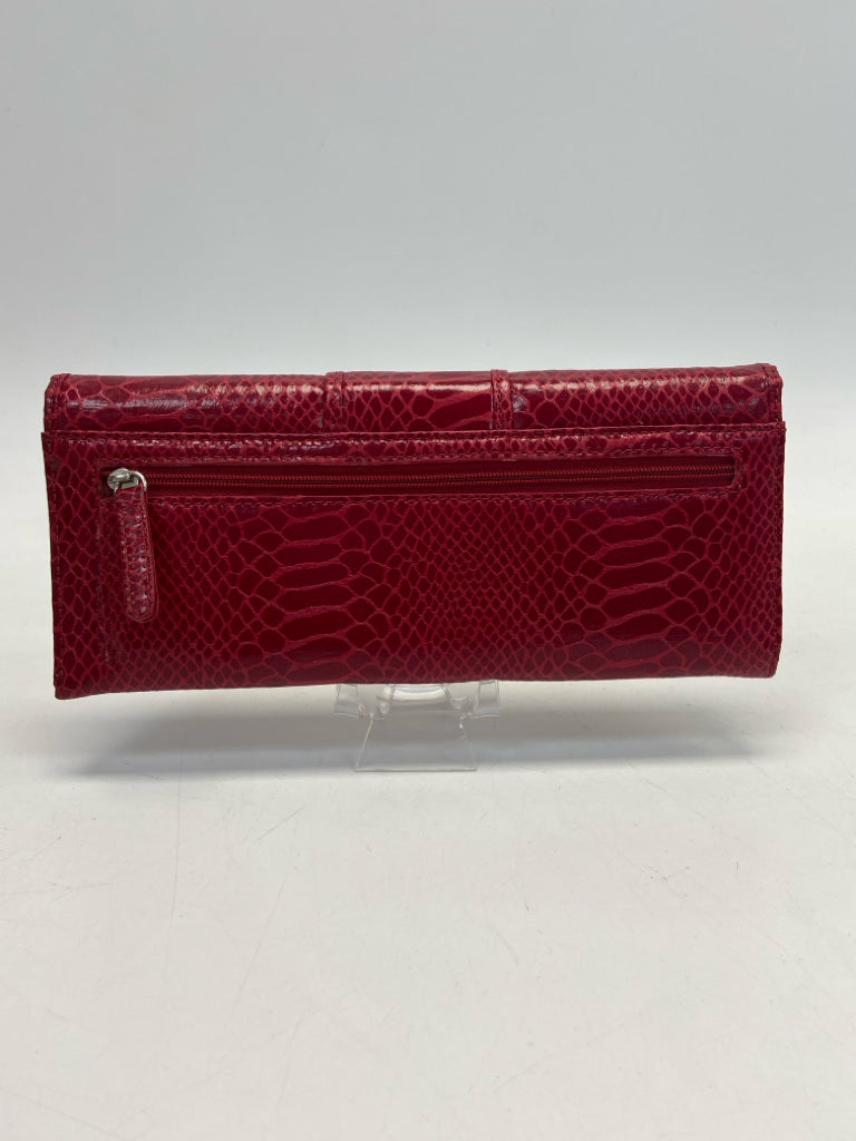 NWT Kate Landry Dark Red Embossed Wallet