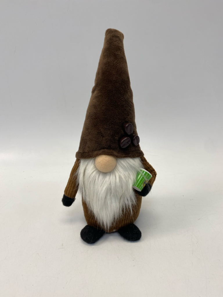 Brown White Stuffed Figurine