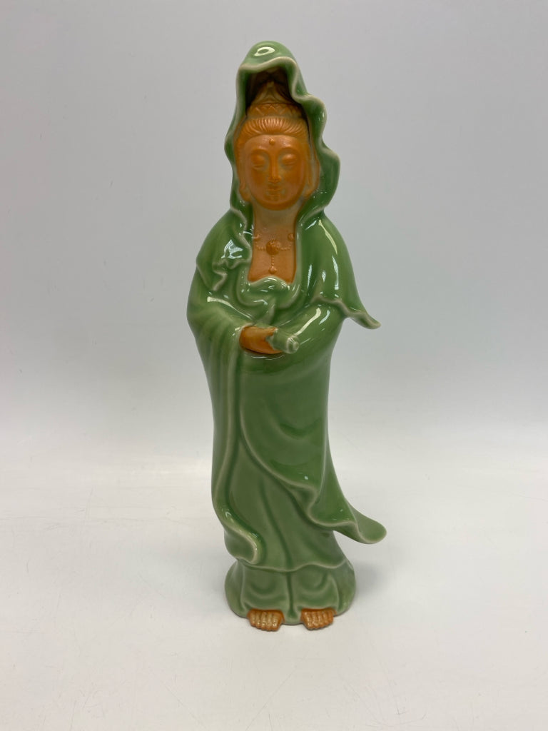 Green Asian Figurine