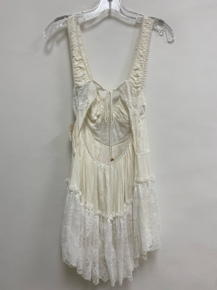 NWT Free People Size XS White Lace Ladies Romper
