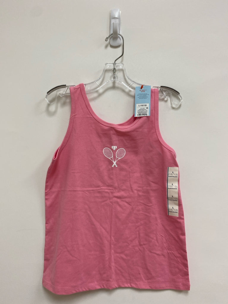 NWT Cat &amp; Jack SIZE 10/12 Pink White Tennis Sleeveless Girl&