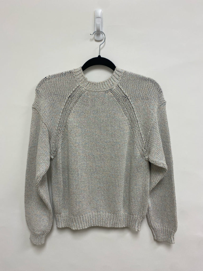 NWT Size XS Gray Multi Color Sparkle Ladies Sweater