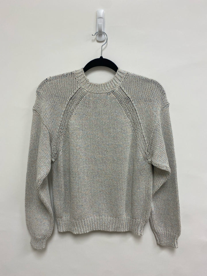 NWT Size XS Gray Multi Color Sparkle Ladies Sweater