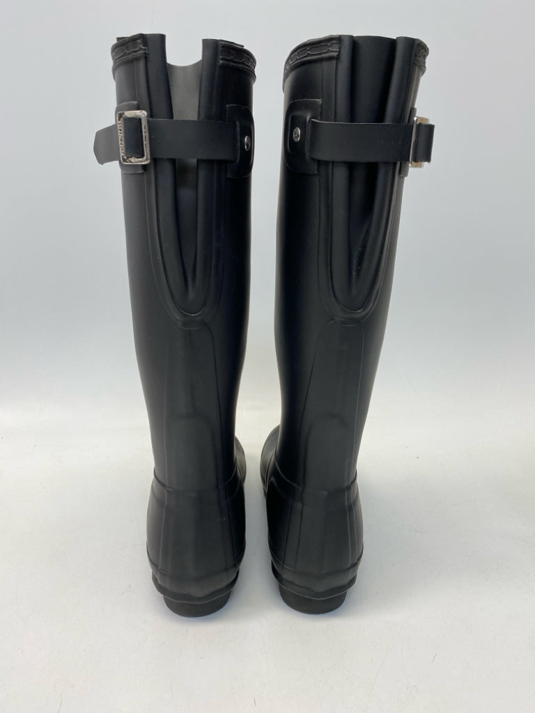 Hunter US Shoe Size 7 Black Rubber Boots