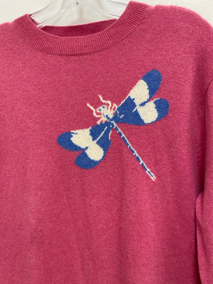 LERET LERET Size S Pink Blue Dragonfly Cashmere Ladies Sweater