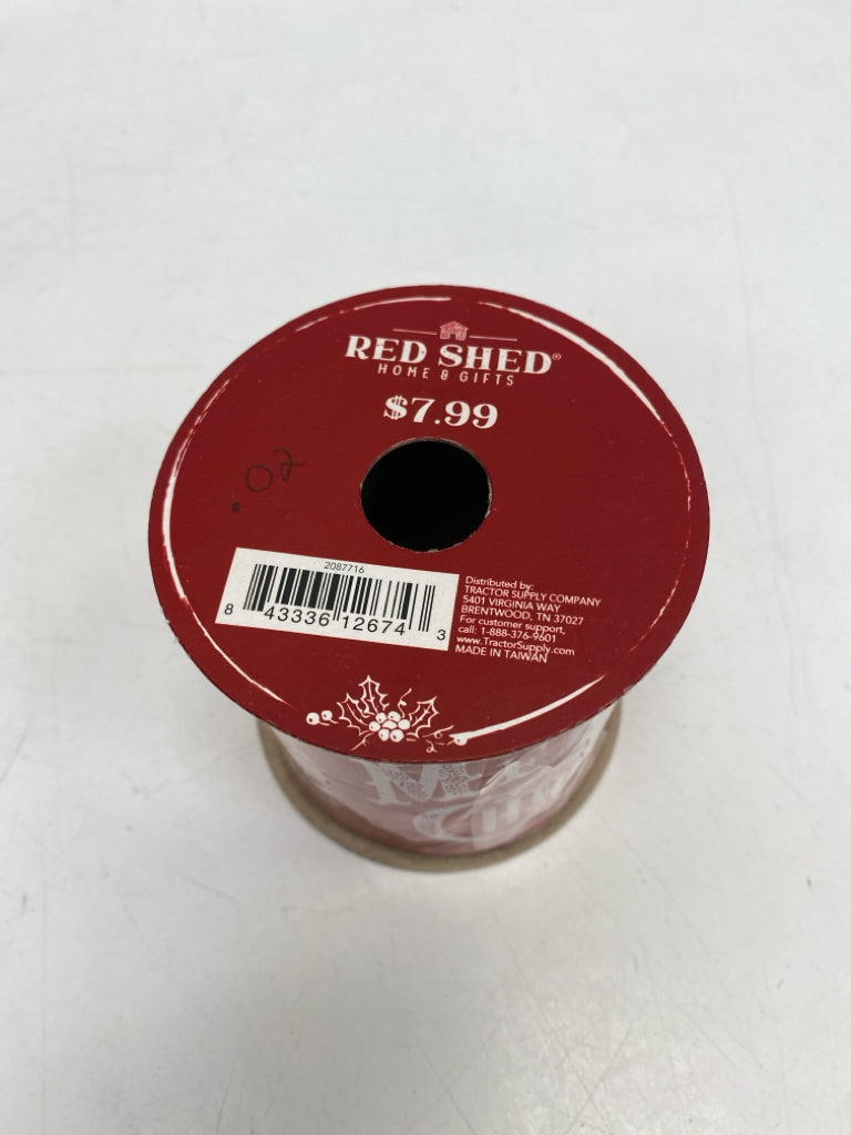 NEW Red White Words Christmas