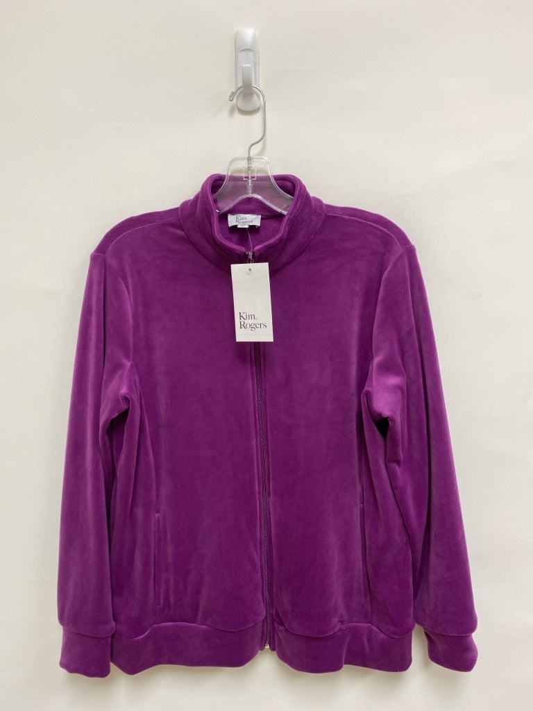 NWT Kim Rogers Size SP Purple Zip Down Petite Jacket