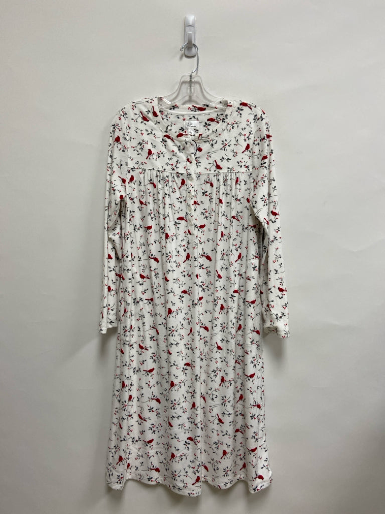 NWT Size S White Red Cardinal Ladies House Dress