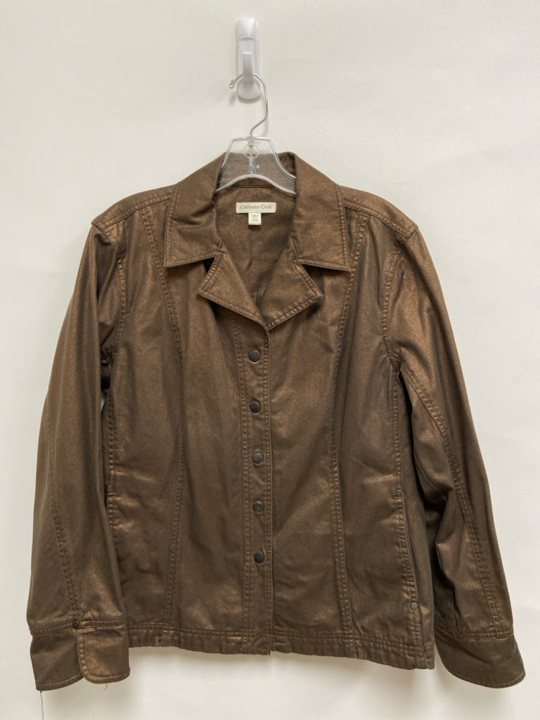 Coldwater Creek Size 20W Brown Gold Plus Size Jacket