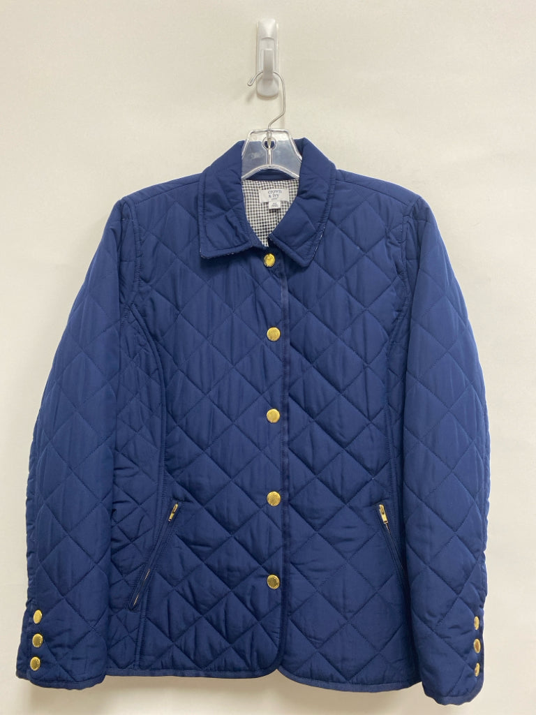 Crown &amp; Ivy Size MP Navy Button Up Petite Jacket