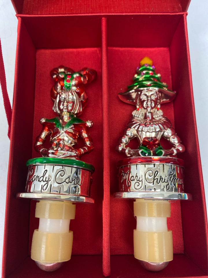 NEW/BOX Neiman Marcus Silver Red/Gold Christmas