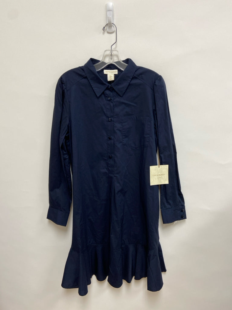 NWT Cynthia Rowley Size M Navy Button Up Ladies Dress