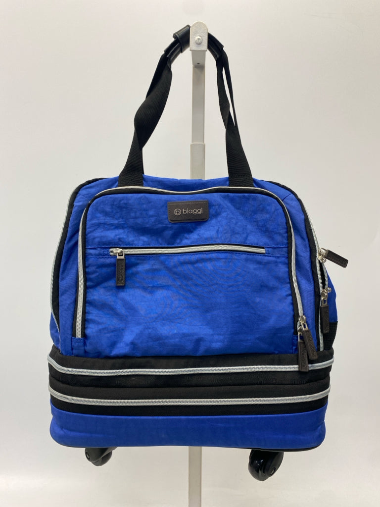 Royal Blue Black Trimmed Duffle Bag