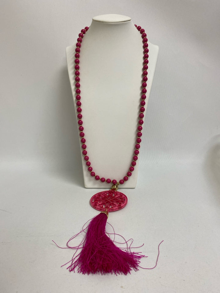 ZENZII Pink Gold Color Beaded Necklace