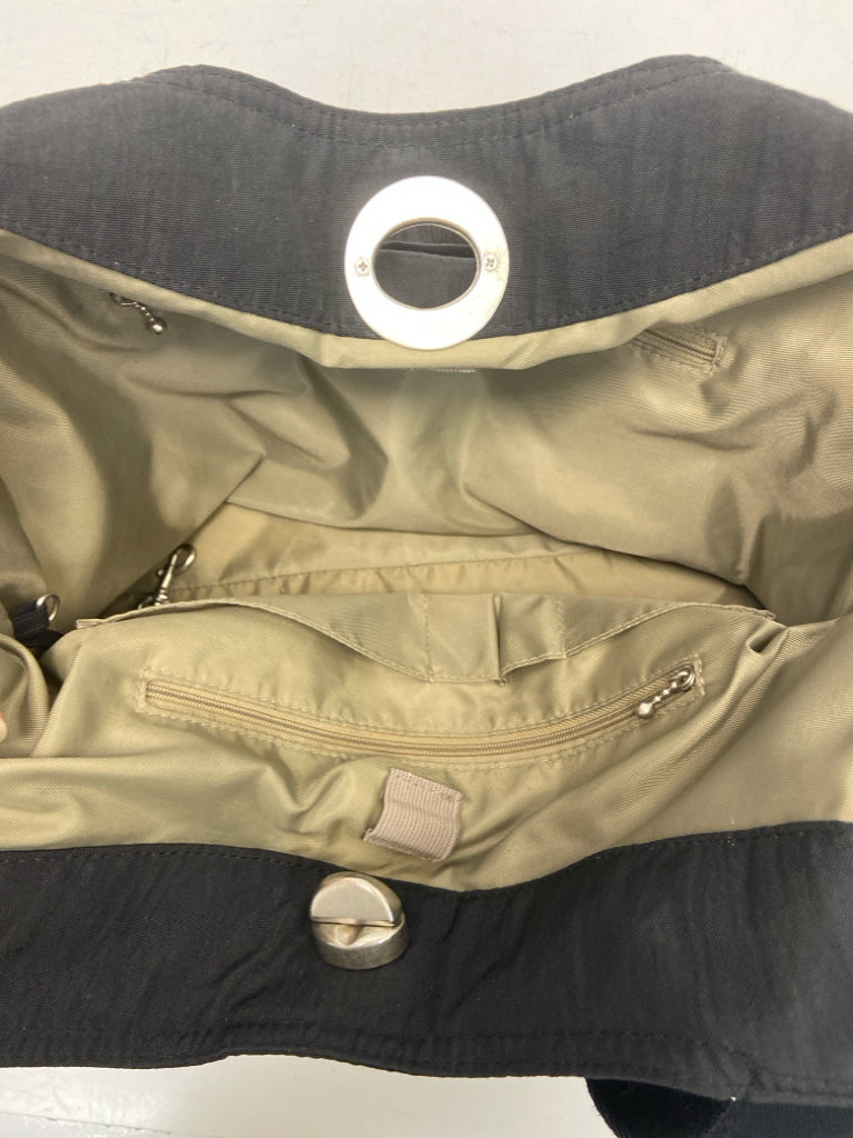 Baggallini Black Silver Accent(s) Nylon Tote Bag