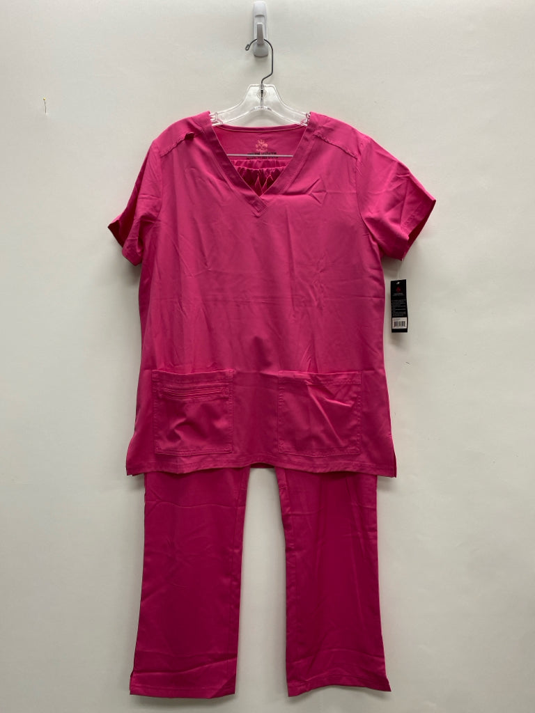 NWT Size L Hot Pink Uniform 2pc