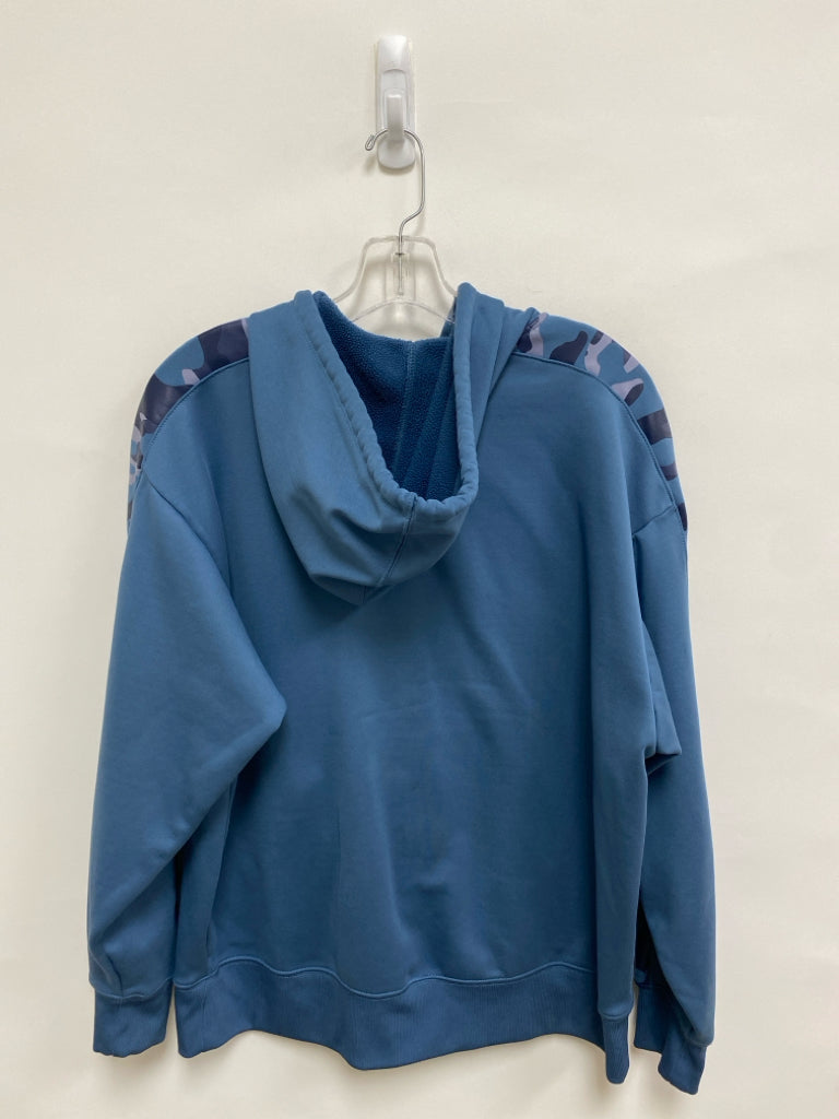 Nike Size M Slate Blue Camouflage Hooded Ladies Pullover