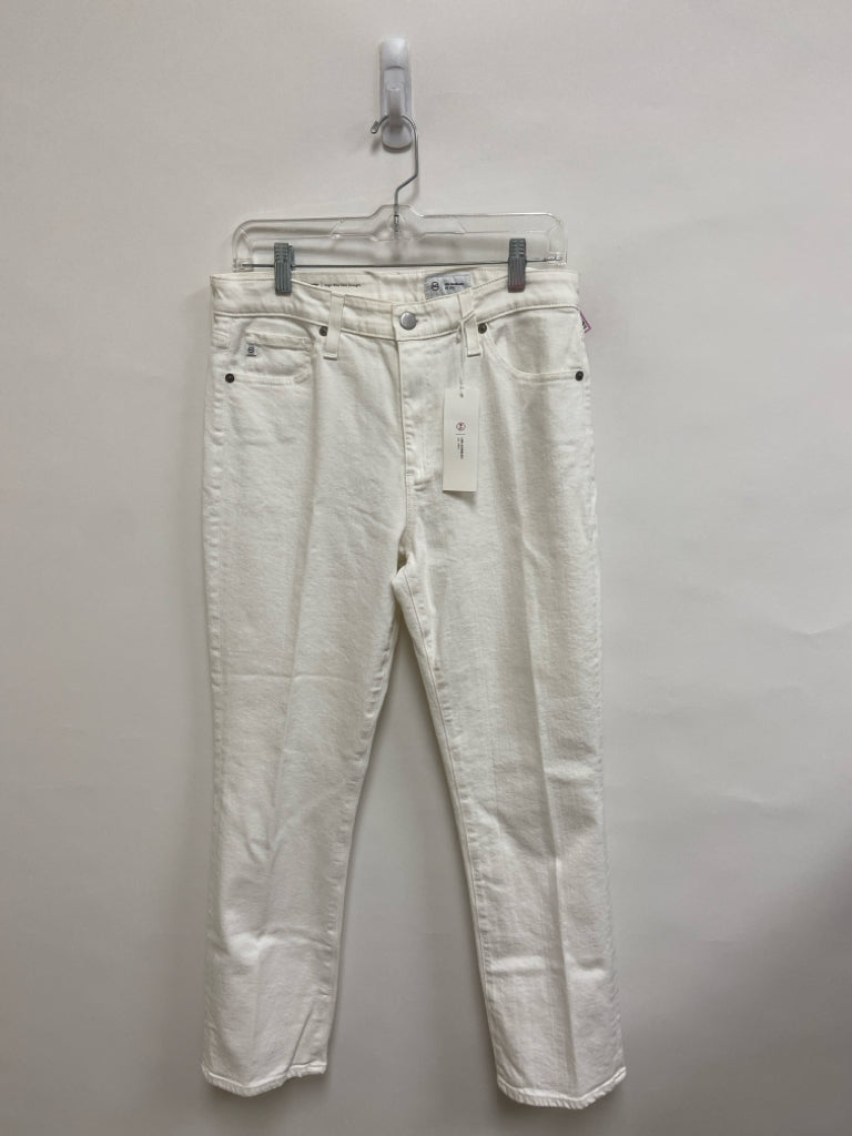 NWT Adriano Goldschmied Size 30 White Cropped Ladies Jeans