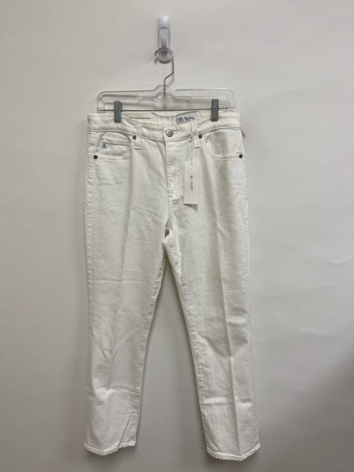 NWT Adriano Goldschmied Size 30 White Cropped Ladies Jeans