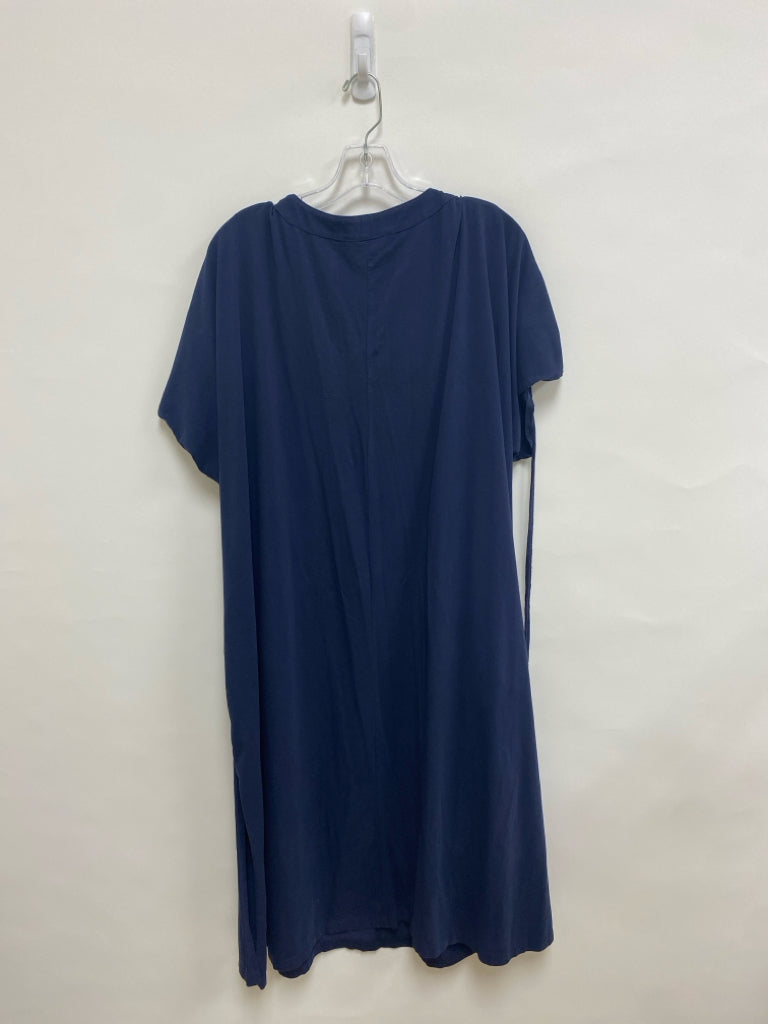 ELOQUII  SIZE  26/28 Navy Lace-Up Plus Size Dress