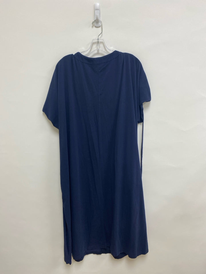 ELOQUII  SIZE  26/28 Navy Lace-Up Plus Size Dress