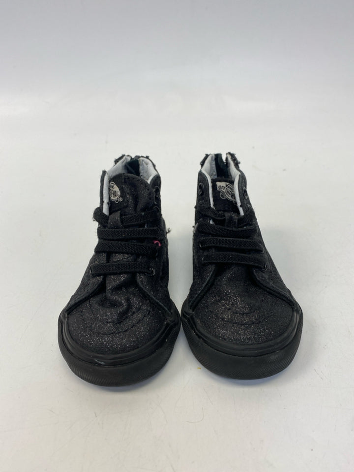 Vans SIZE 4 Black Shimmery Girl&