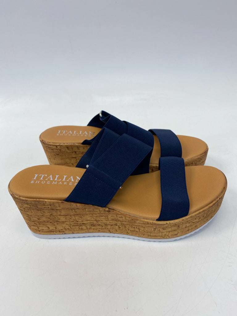 ItalianShoemaker  Size 6 Navy Sandals