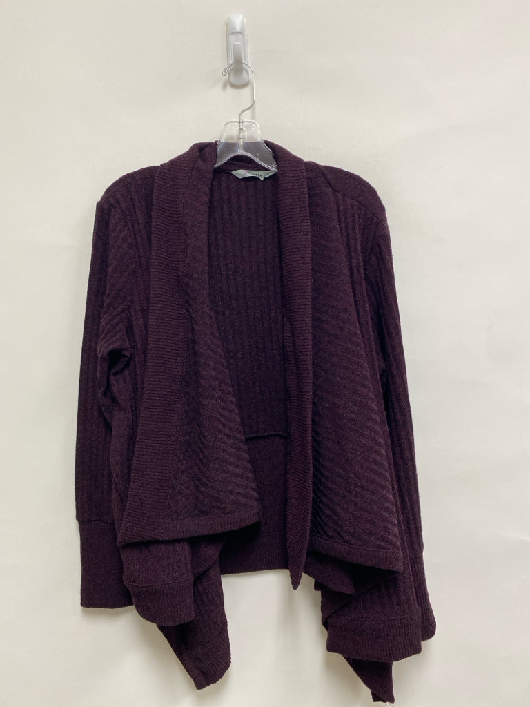 Athleta Size L Plum Black Mottled Drape Ladies Sweater