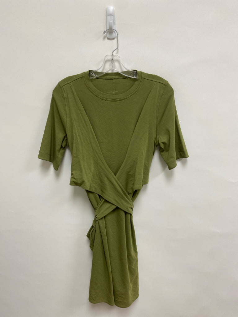 Lululemon Size S Olive Green Wrap Ladies Dress