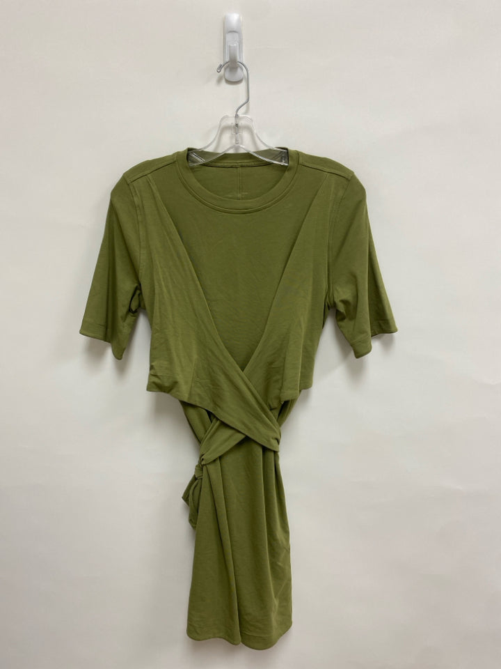 Lululemon Size S Olive Green Wrap Ladies Dress