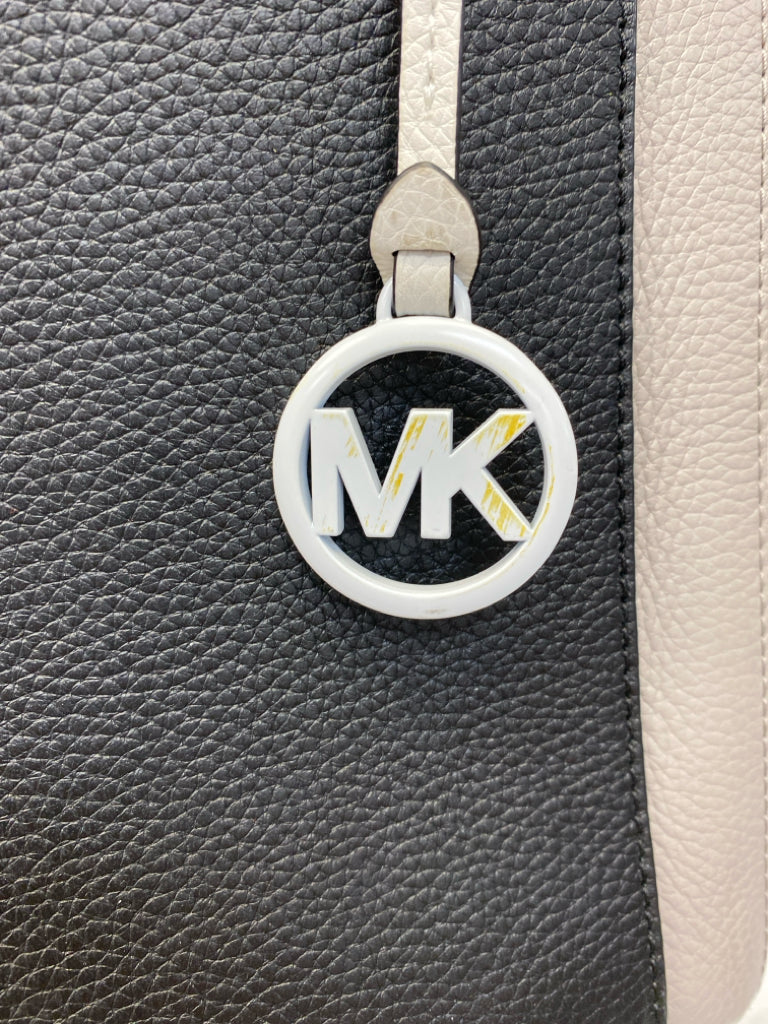 Michael Kors Black/Gray White Colorblock(s) Handbag