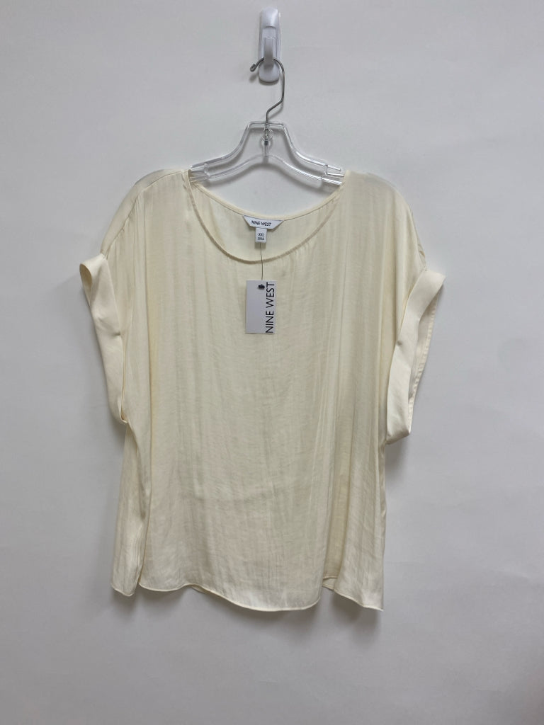 NWT Nine West  SIZE  XXL Cream Plus Size Top
