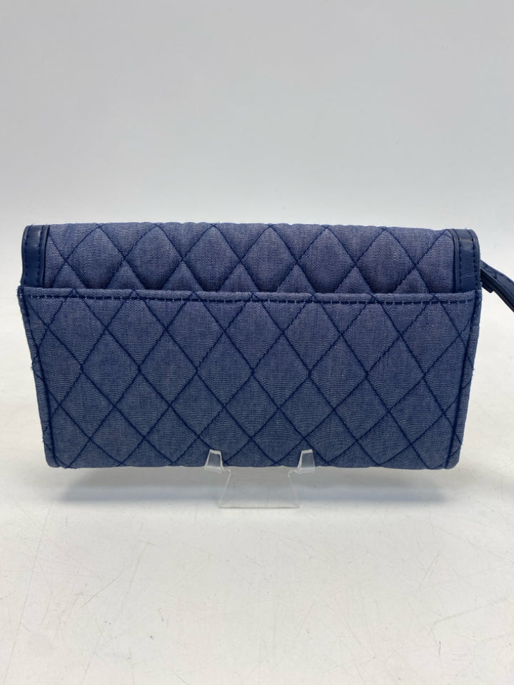 Vera Bradley Blue Quilted Wristlet