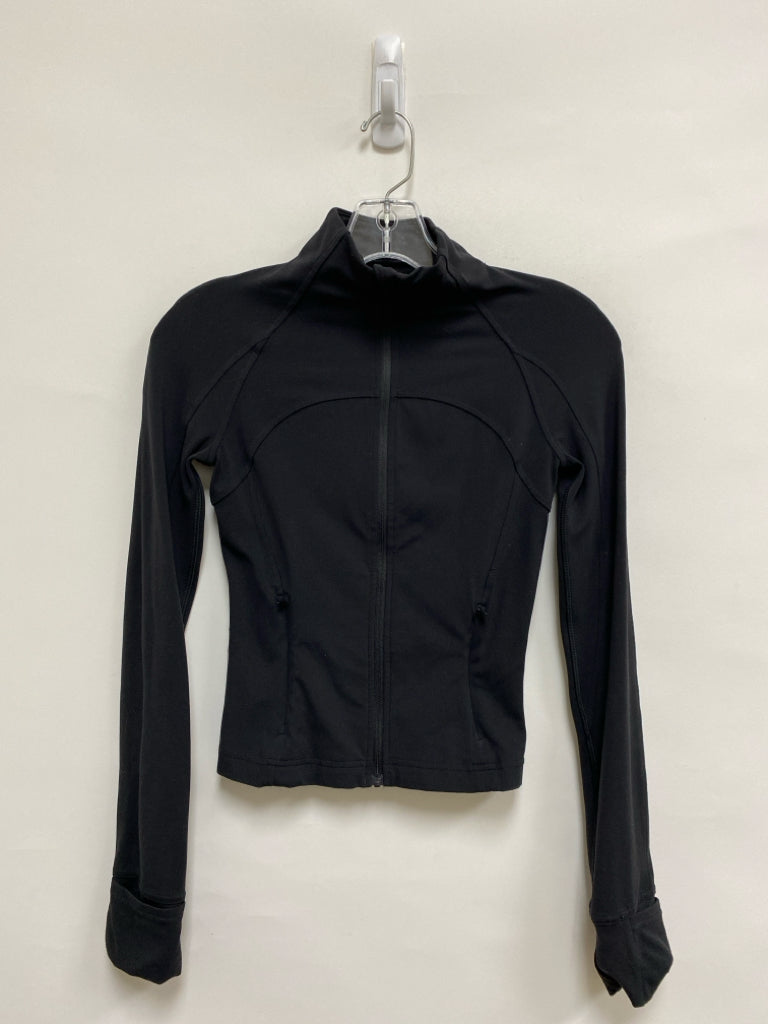 Lululemon Size 2 Black Zip Down Athletic Jacket