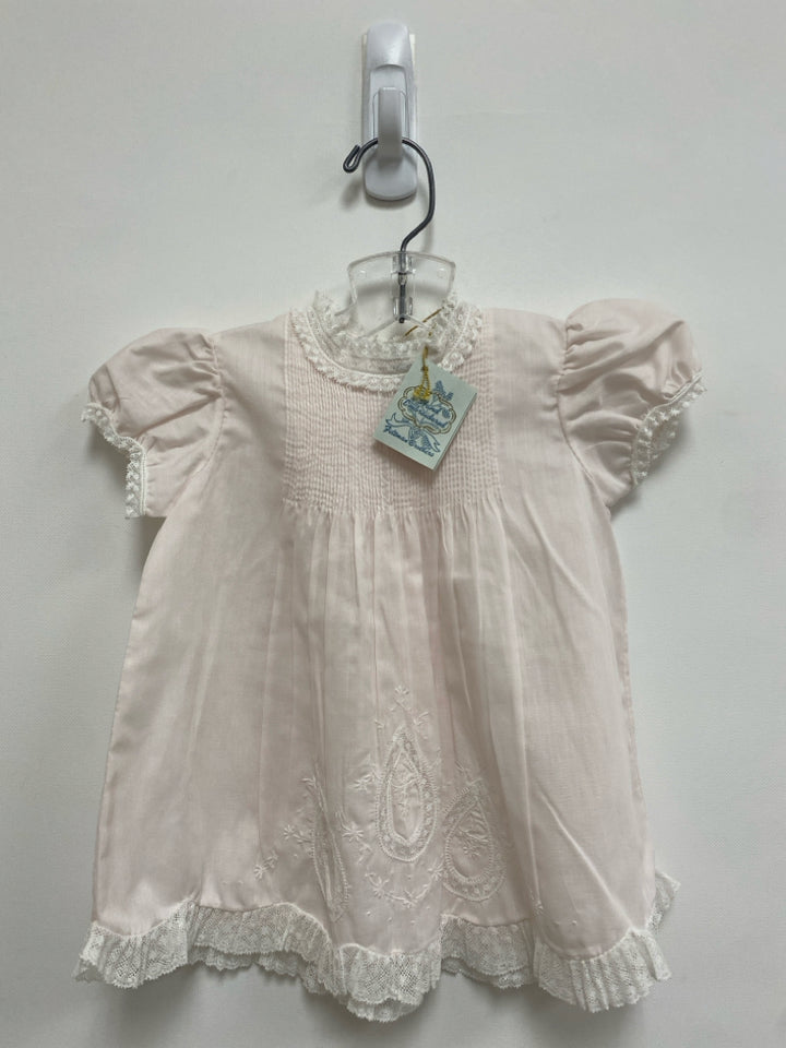 NWT Feltman Bros. SIZE 6M Pale Pink Smocking Embroidered Girl&