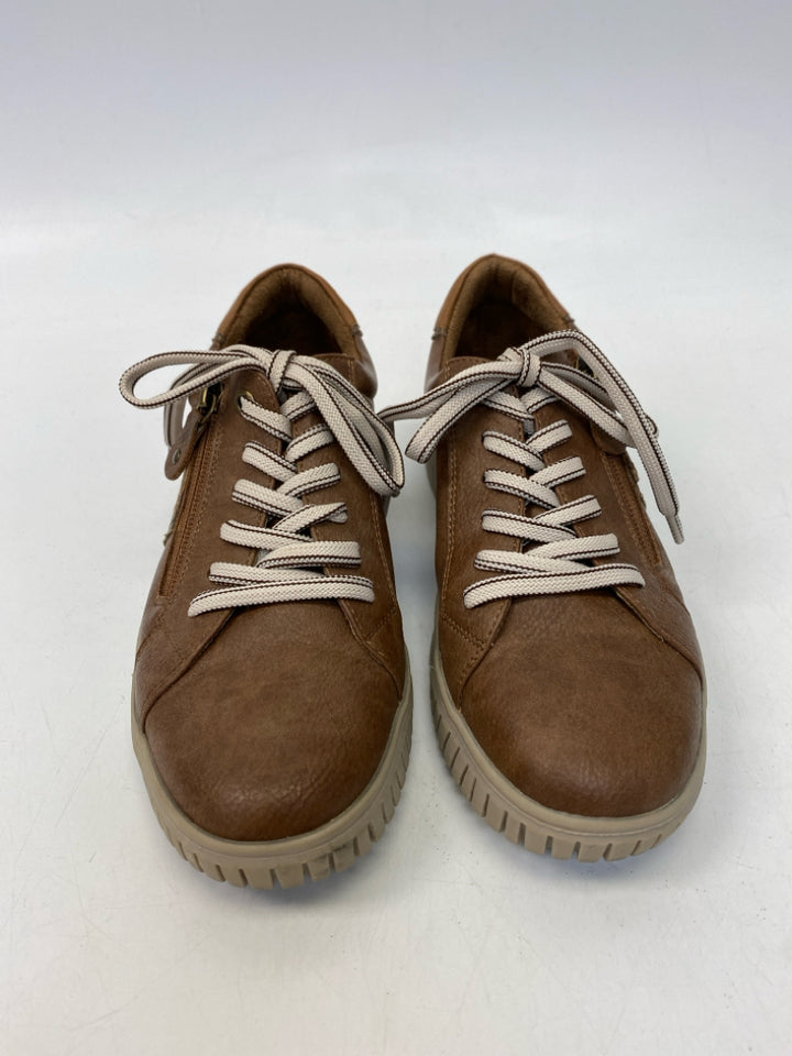 Spring Step EU Shoe Size 37 Brown Zipper Sneakers