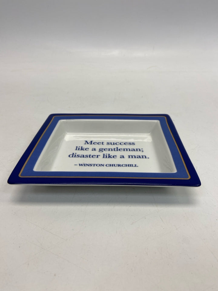 White Blue Words Misc. Home Item