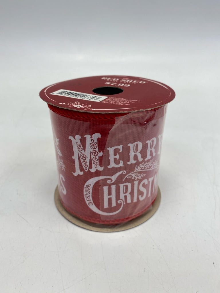 NEW Red White Words Christmas