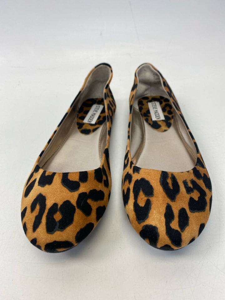 Steve Madden US Shoe Size 9 Brown Black Animal Print Flats