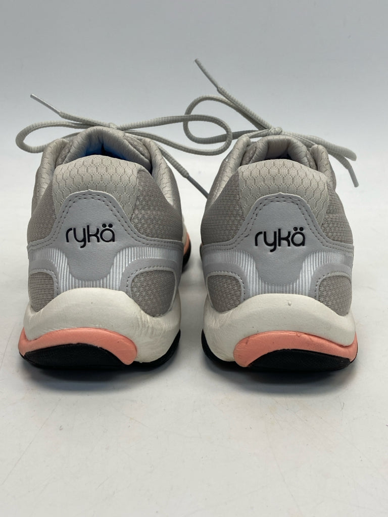 Ryka  Size 8 Gray Silver Lace-up Sneakers