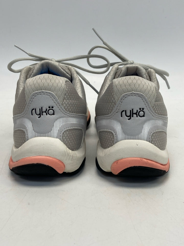 Ryka  Size 8 Gray Silver Lace-up Sneakers