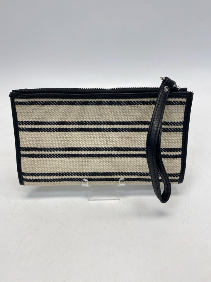 Black Natural Stripe(s) Wristlet