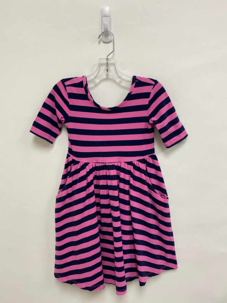 hanna Andersson SIZE 6/7 Pink Navy Stripe Girl&