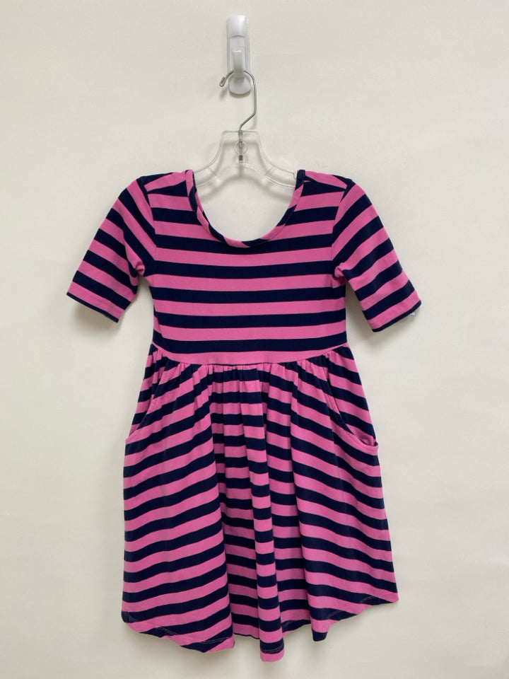 hanna Andersson SIZE 6/7 Pink Navy Stripe Girl&